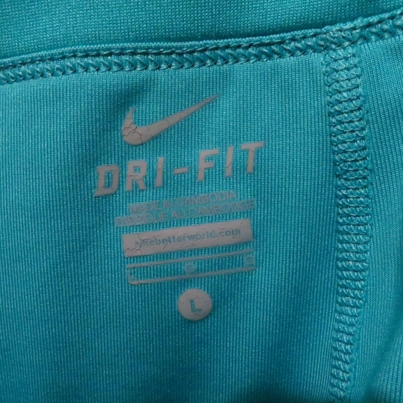 2pc Teal & Gray Nike Dri-Fit T-Shirt & Skort Set Size L - Picture 5 of 5